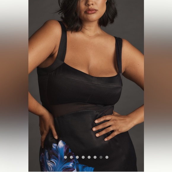 🌟LAST ONE🌟 ANTHROPOLOGIE NWT SLEEVELESS FLORAL SLIM MAXI DRESS Size 6. - Picture 8 of 13